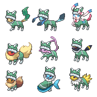 Xmas Eevee Pistachio Chroma