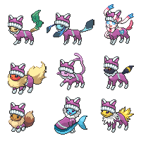Xmas Eevee Magenta Chroma