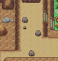 Geodude on the left side of the upper ledge on the southeastern part of Route 3.