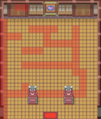 All the red-highlighted areas are impassable, marking the invisible barriers.